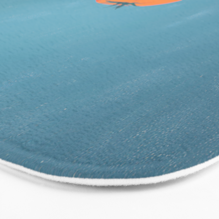 Bold Tomato on Blue Bath Mat Gallery Image 3