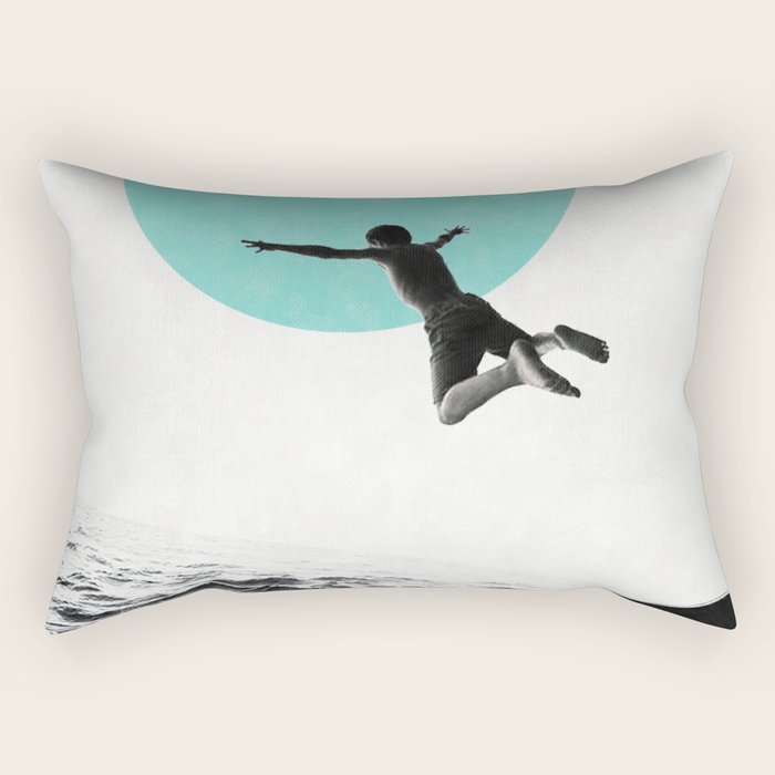 Don't think. Jump ... Rectangular Pillow Gallery Image 1