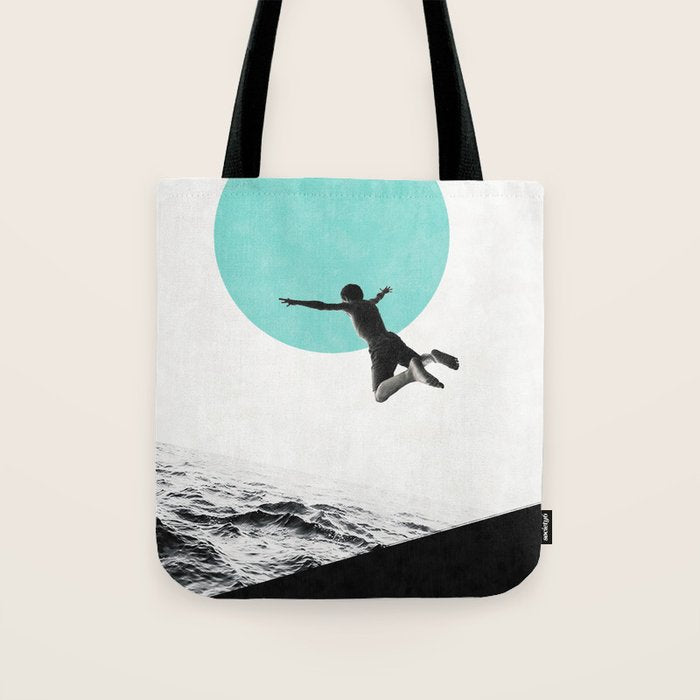 Don't think. Jump ... Tote Bag Gallery Image 1