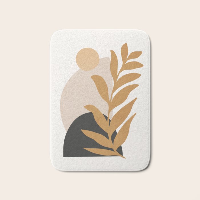 Abstract Art /Minimal Plant 11 Bath Mat Gallery Image 1