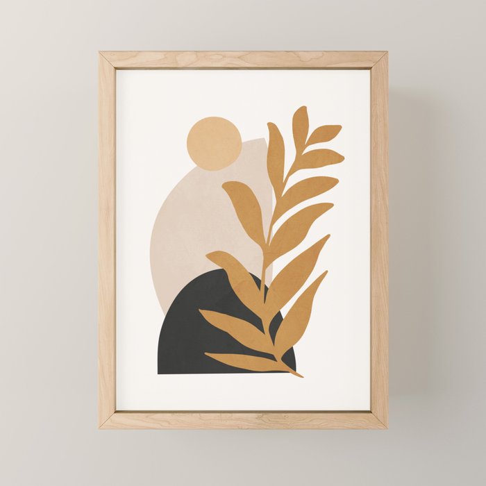 Abstract Art /Minimal Plant 11 Mini Art Print Gallery Image 1