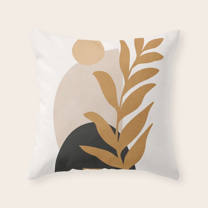 Abstract Art /Minimal Plant 11 Throw Pillow Gallery Image 6
