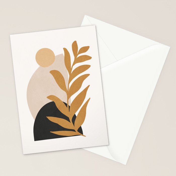 Abstract Art /Minimal Plant 11 Stationery Card Gallery Image 2