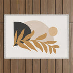 Abstract Art /Minimal Plant 11 Outdoor Rug Gallery Image 1