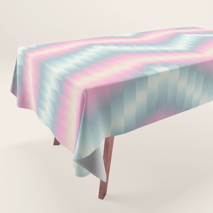 Blurred holographic Zigzag Tablecloth Gallery Image 1