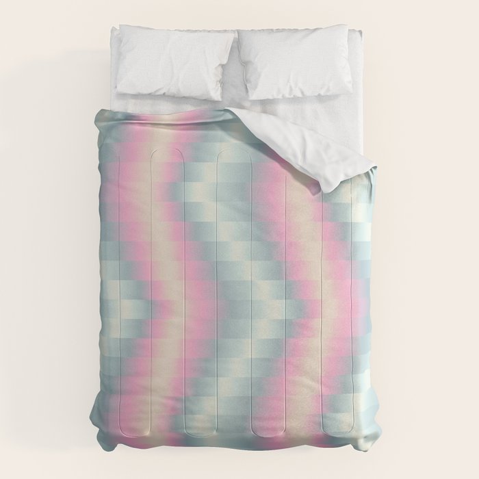 Blurred holographic Zigzag Comforter Gallery Image 1