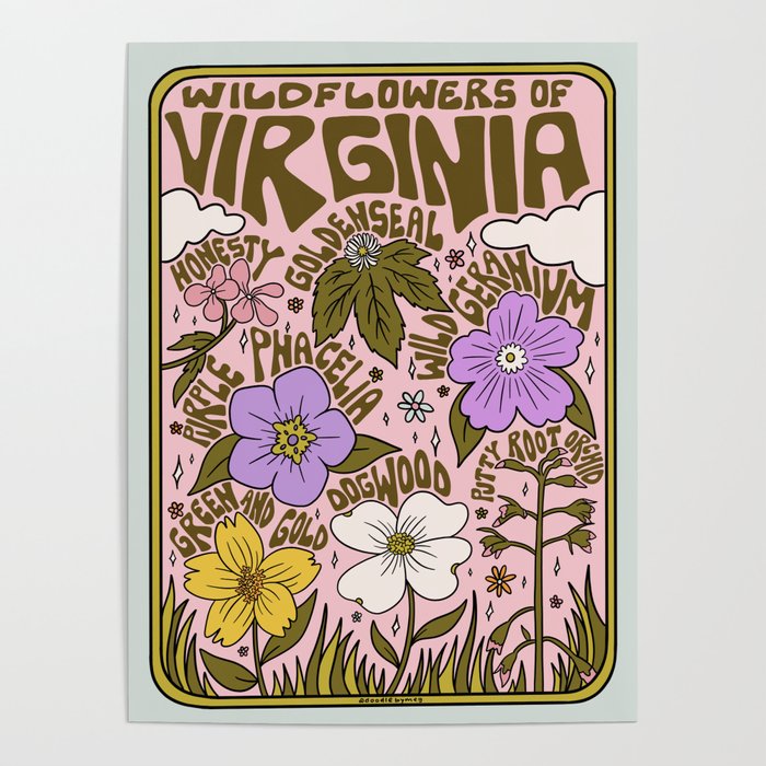 Virginia Wildflowers Poster Gallery Image 4