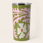 Wasabi & Cupid: Les Fleurs | Flower Market Color Series 10 Travel Mug Gallery Image 1