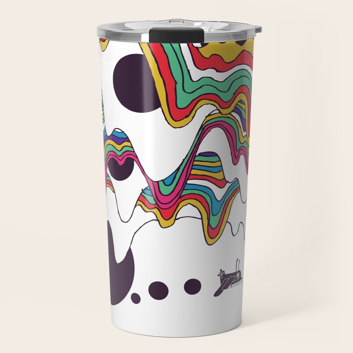 Psychedelic Planet Travel Mug Gallery Image 1
