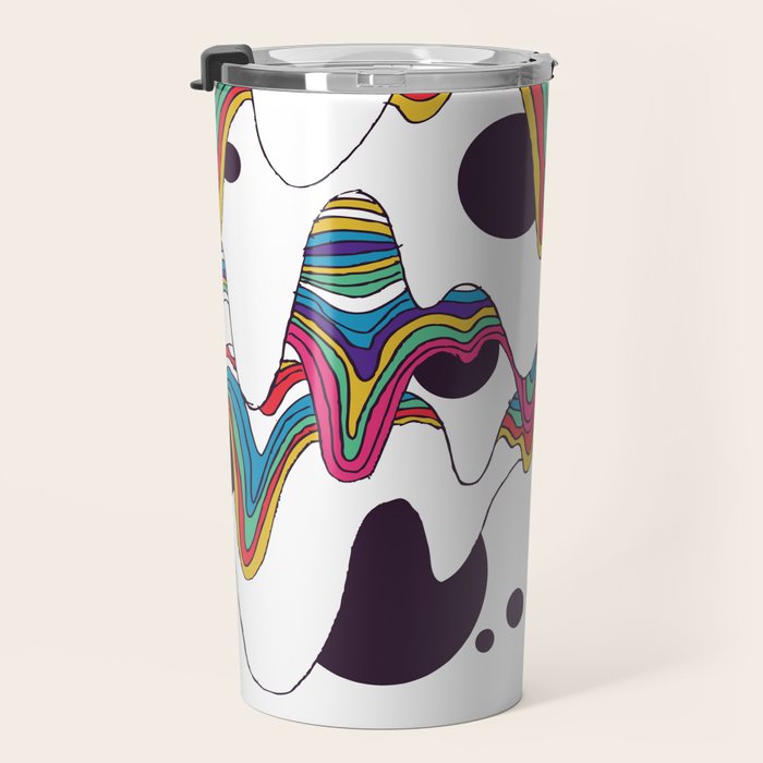 Psychedelic Planet Travel Mug Gallery Image 3