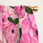 Pink Peonies on Blush Window Curtain Gallery Image 2