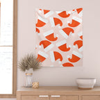 Santa Hat pattern Wall Tapestry Gallery Image 2