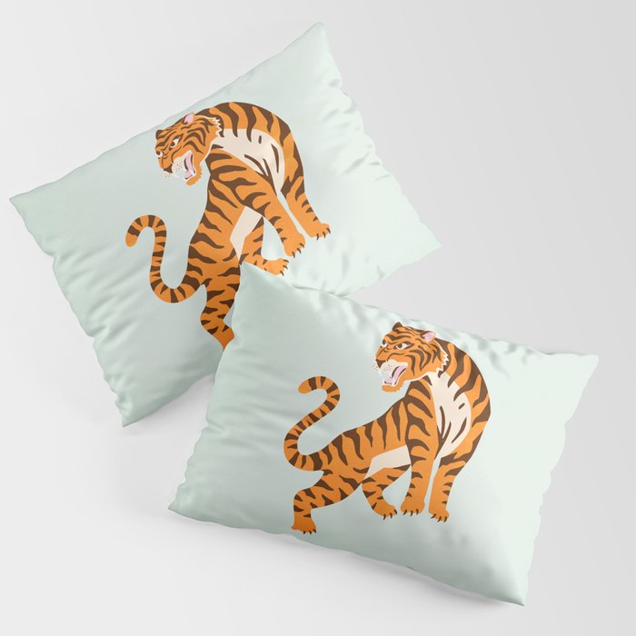 The Roar: Orange Tiger Edition Pillow Sham Gallery Image 1