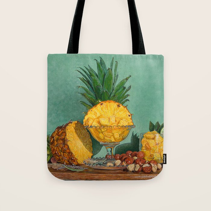 Hawaiian Pineapple and Glass Tote Bag Gallery Image 1