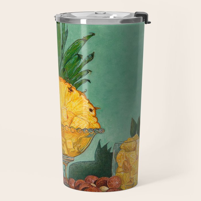 Hawaiian Pineapple and Glass Travel Mug Gallery Image 2