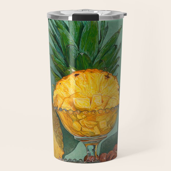 Hawaiian Pineapple and Glass Travel Mug Gallery Image 1