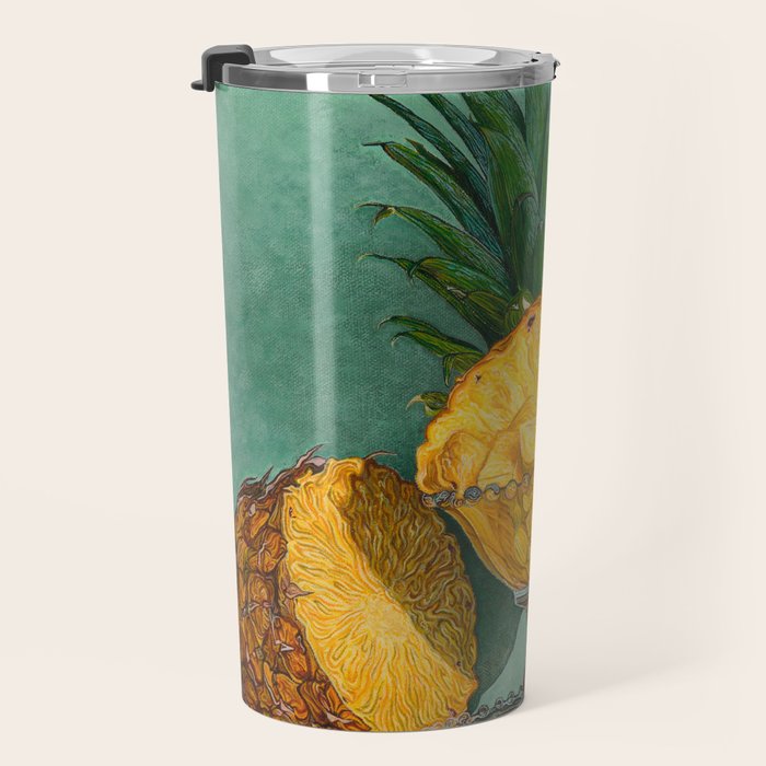 Hawaiian Pineapple and Glass Travel Mug Gallery Image 3