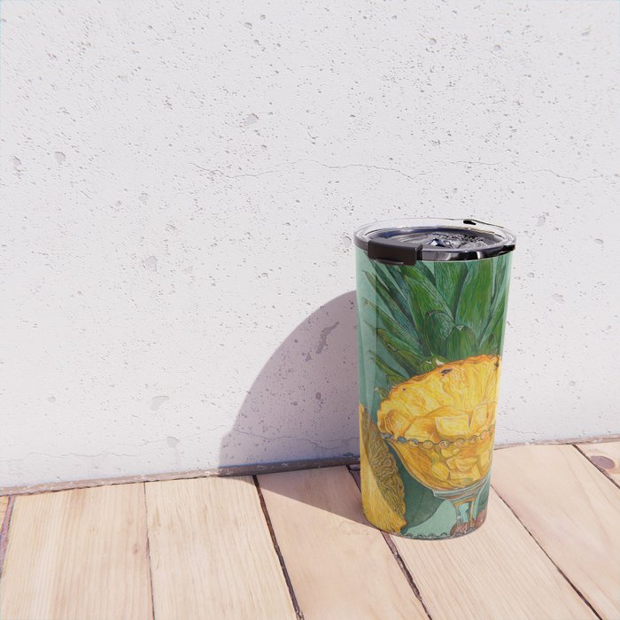 Hawaiian Pineapple and Glass Travel Mug Gallery Image 4