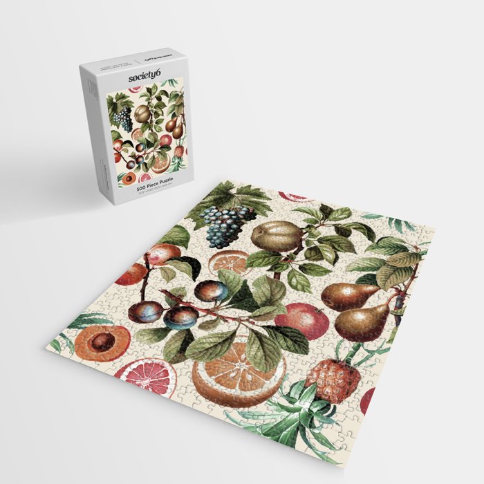 Fruitful Florals, Vintage Prints Food Jigsaw Puzzle Gallery Image 2
