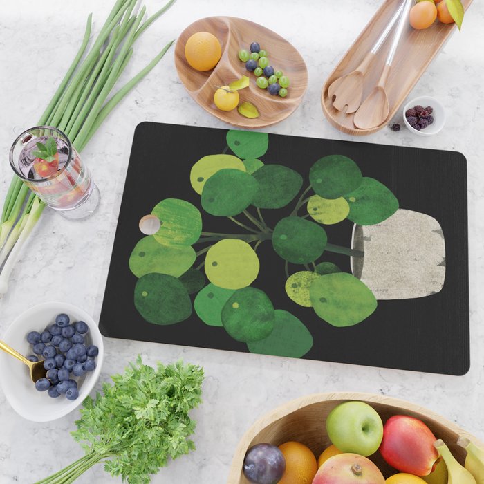 Black Pliea Peperonioides interior plant Cutting Board Gallery Image 2
