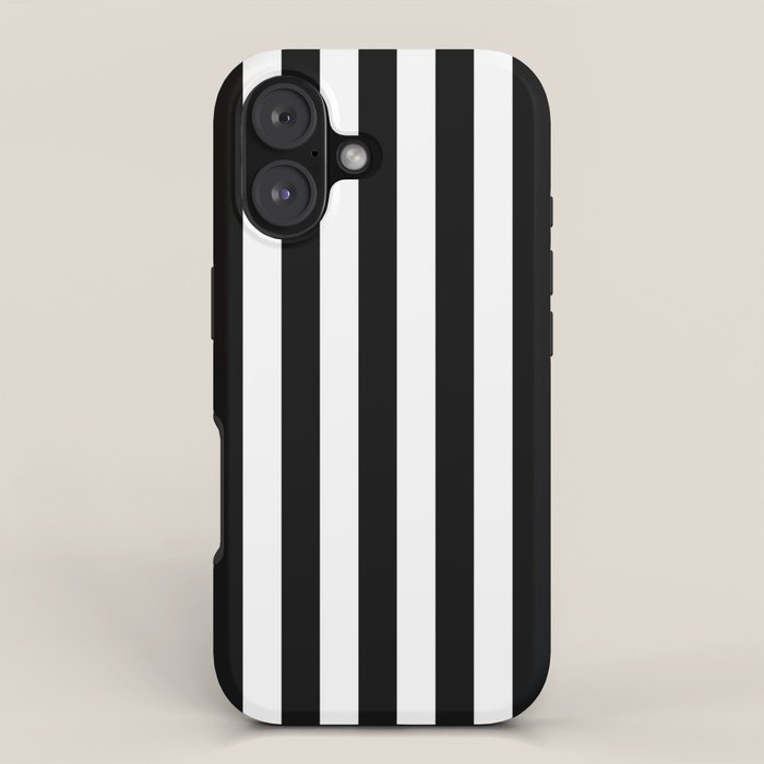 Black & White Stripe iPhone Case Gallery Image 1