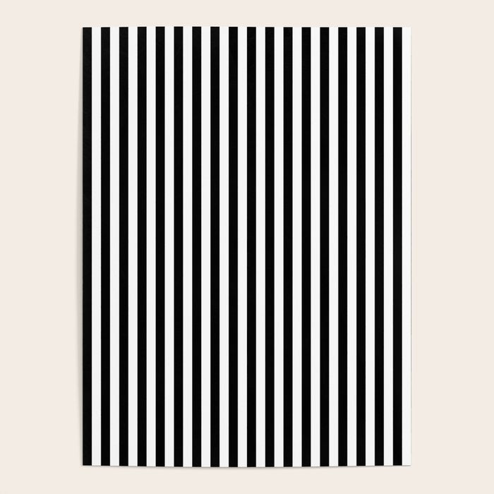 Black & White Stripe Poster Gallery Image 4