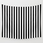 Black & White Stripe Wall Tapestry Gallery Image 4