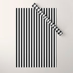 Black & White Stripe Wrapping Paper Gallery Image 1