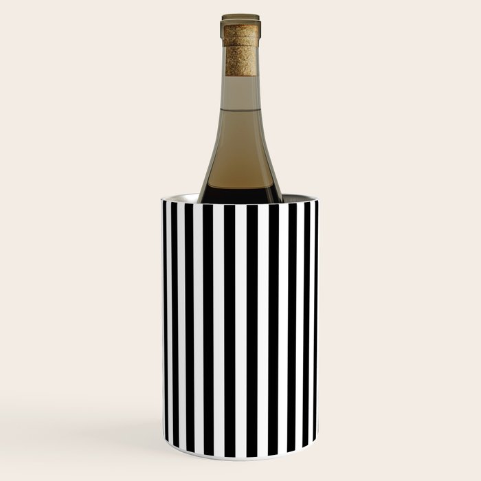 Black & White Stripe Wine Chiller Gallery Image 2