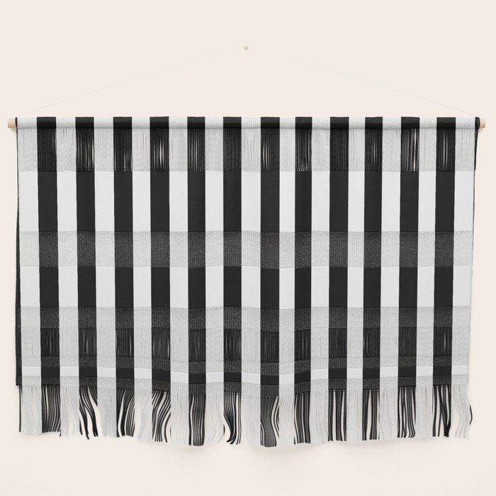 Black & White Stripe Wall Hanging Gallery Image 1