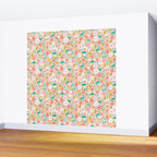 Dinosaurs + Unicorns in Pink + Teal Wall Mural Gallery Image 2