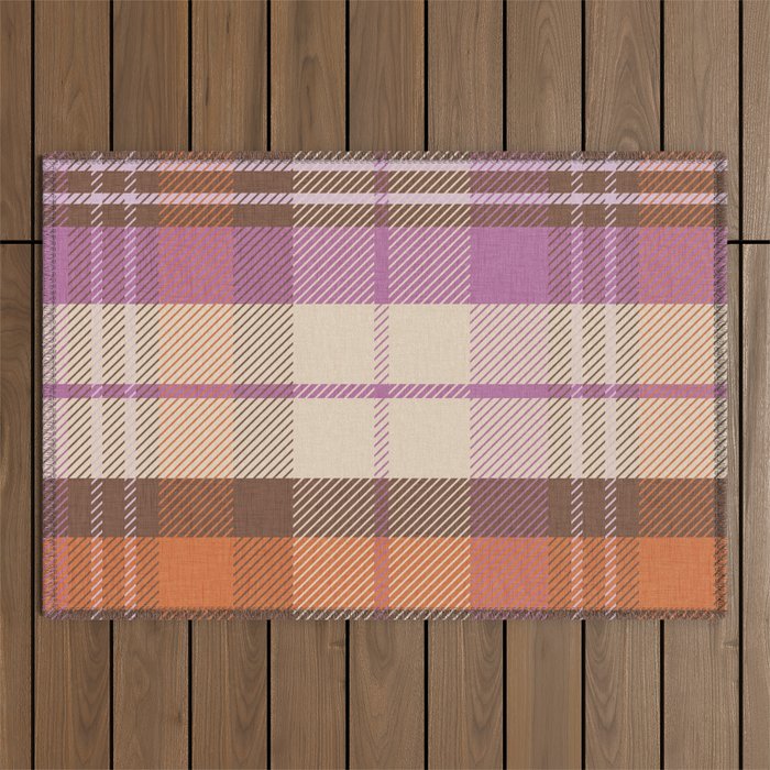 Cozy Twill Plaid - Fall Colors Outdoor Rug Gallery Image 1