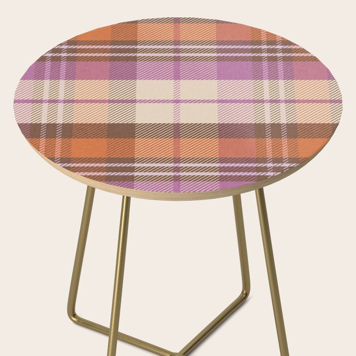 Cozy Twill Plaid - Fall Colors Side Table Gallery Image 2