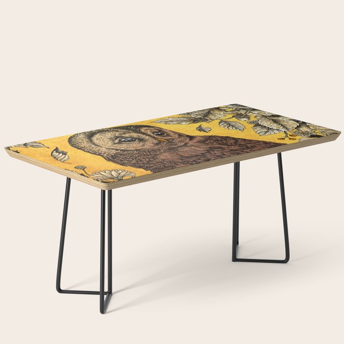 Tawny Owl Yellow Coffee Table Gallery Image 1