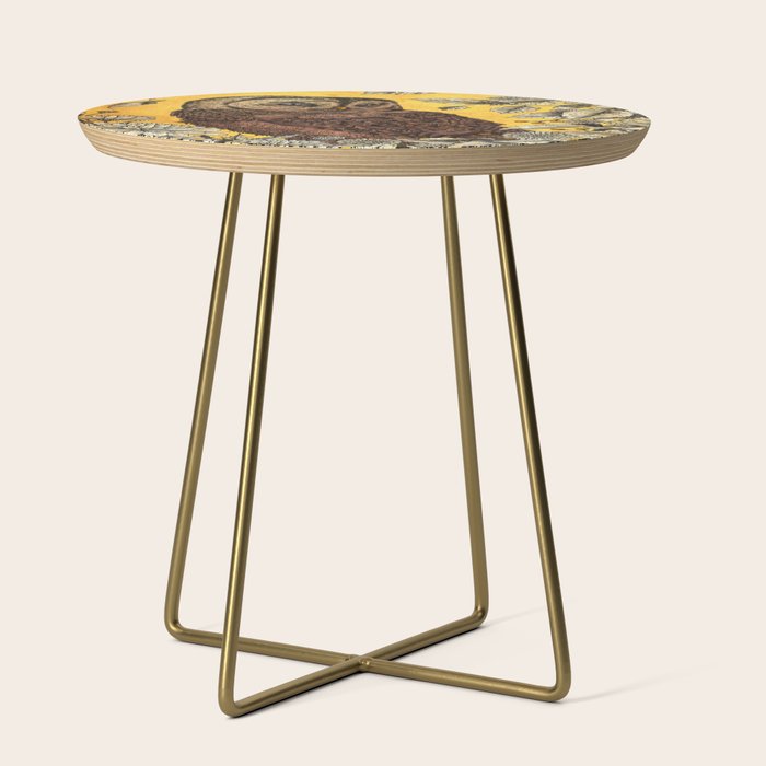 Tawny Owl Yellow Side Table Gallery Image 1