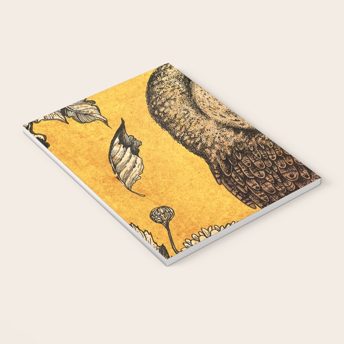 Tawny Owl Yellow Notebook Gallery Image 3