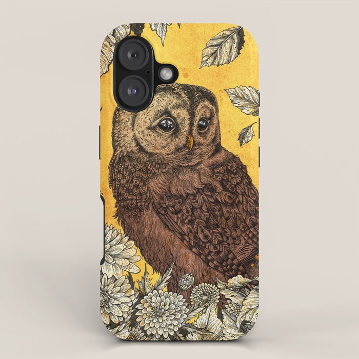 Tawny Owl Yellow iPhone Case Gallery Image 1