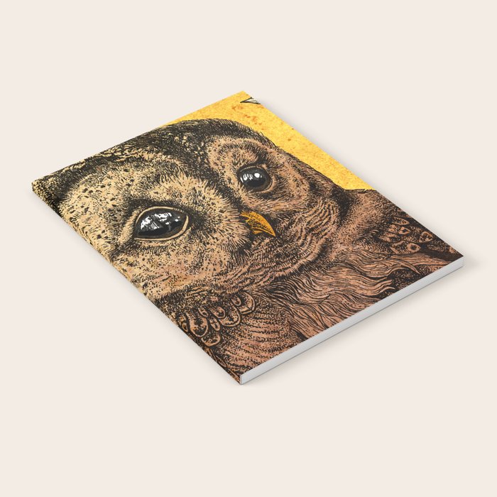 Tawny Owl Yellow Notebook Gallery Image 2