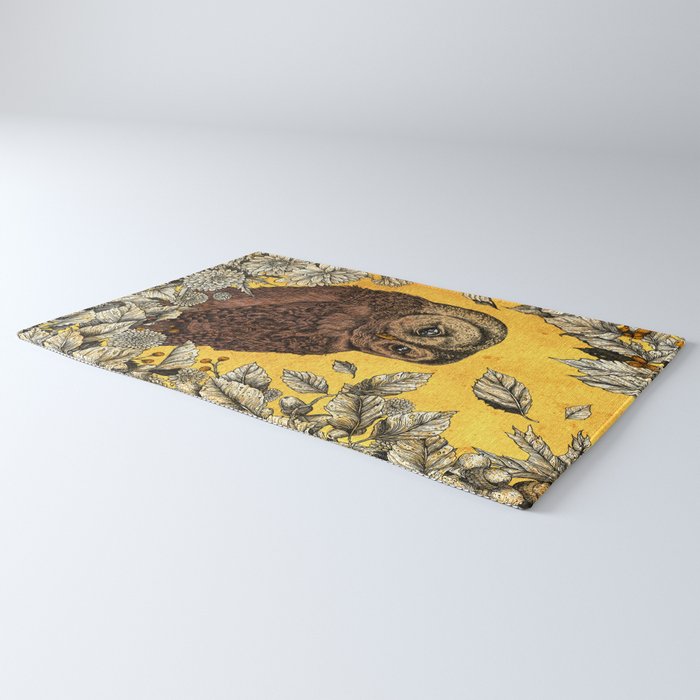 Tawny Owl Yellow Rug Gallery Image 3