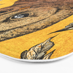 Tawny Owl Yellow Bath Mat Gallery Image 3