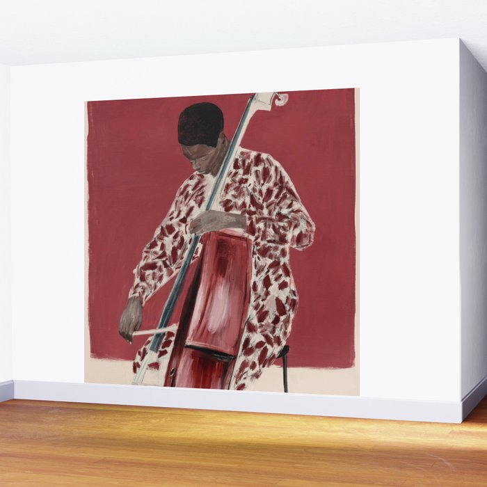 The Double Bassist Wall Mural Gallery Image 2