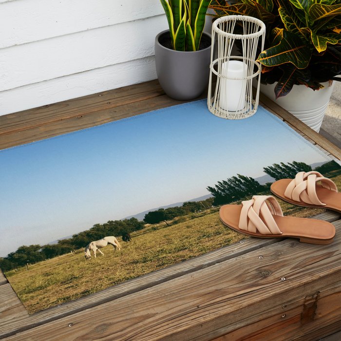 HORSES IN CALIFORNIA Outdoor Rug Gallery Image 2