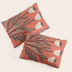 Terracotta Poppy Pod Folk Art Pillow Sham Gallery Image 3