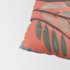 Terracotta Poppy Pod Folk Art Pillow Sham Gallery Image 4