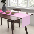 Modern fuchsia watercolor paint brushtrokes Table Runner Gallery Image 2