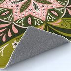 Sprouting Mandala - Sage & Pink Rug Gallery Image 4