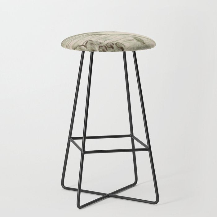 Charcoal Landscape Stool Gallery Image 1