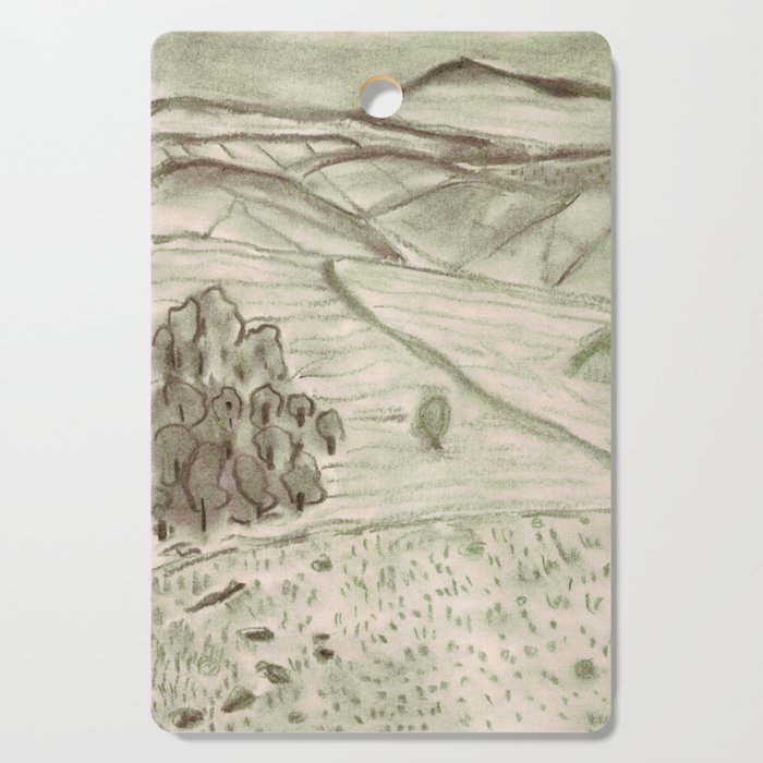 Charcoal Landscape Cutting Board Gallery Image 1