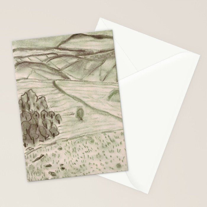 Charcoal Landscape Stationery Card Gallery Image 2