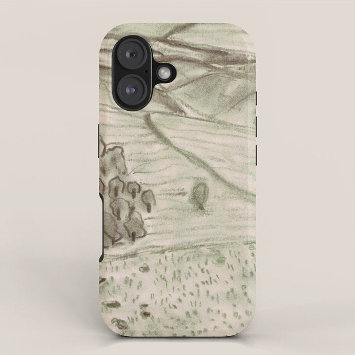 Charcoal Landscape iPhone Case Gallery Image 1